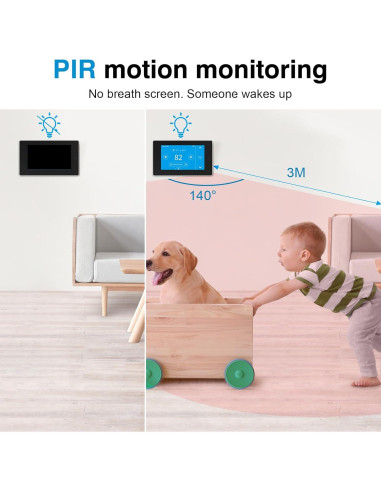 Termostato Programable Táctil WiFi Topfurn 0.54 kg Control APP