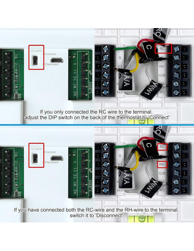 Termostato Programable Táctil WiFi Topfurn 0.54 kg Control APP