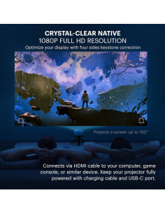 Proyector Inteligente KODAK Luma 450 Full HD 200 Lúmenes 2