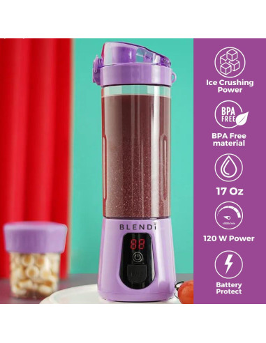 Licuadora Portátil BLENDi Pro+ 517ml Púrpura - 120W USB-C