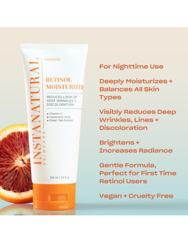 Crema Hidratante Nocturna de Retinol InstaNatural 100 ml
