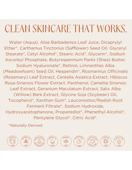 Crema Hidratante Nocturna de Retinol InstaNatural 100 ml Crema Hidratante Nocturna de Retinol InstaNatural 100 ml