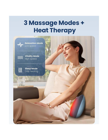 Masajeador de Cuello y Espalda Comfier CF-6419 con Calor 3D