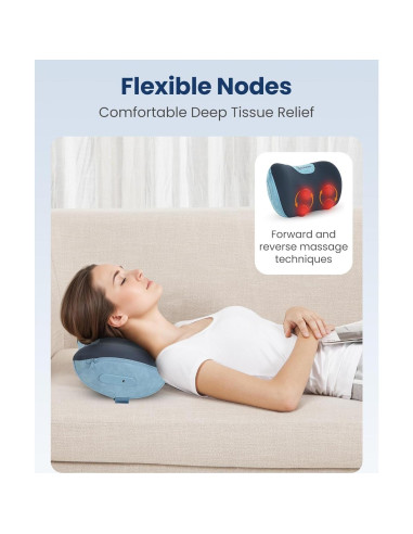 Masajeador de Cuello y Espalda Comfier CF-6419 con Calor 3D