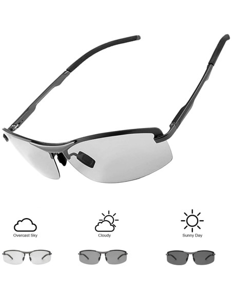 Gafas de sol fotoquímicas polarizadas PEEPAI para hombres UV400