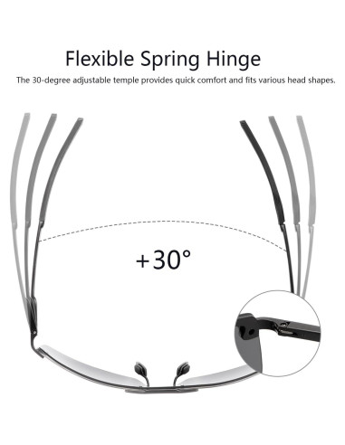 Gafas de sol fotoquímicas polarizadas PEEPAI para hombres UV400