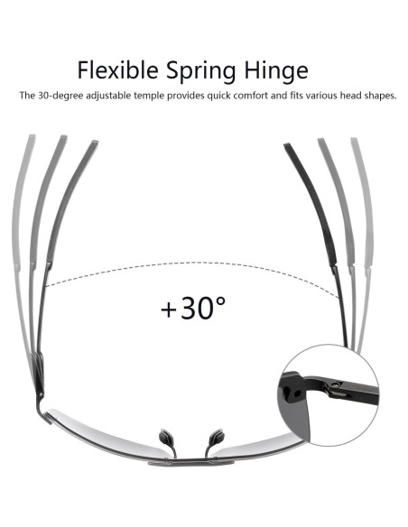 Gafas de sol fotoquímicas polarizadas PEEPAI para hombres UV400