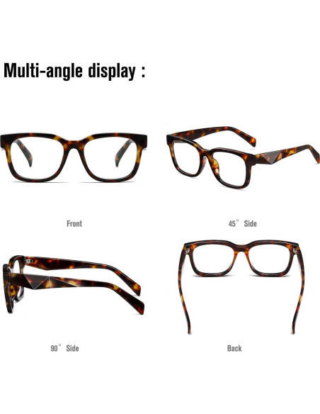 Gafas bloqueadoras de luz azul Kimorn, marco cuadrado, unisex