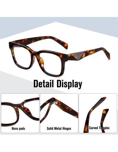 Gafas bloqueadoras de luz azul Kimorn, marco cuadrado, unisex