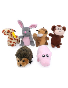 Juguetes Interactivos para Perros ZippyPaws Burrow Miniz - Paquete de 6