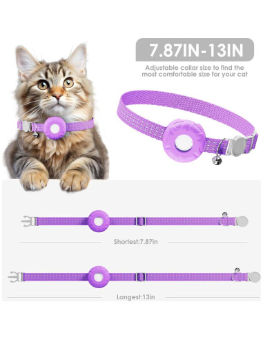 Rastreador GPS para Gatos ZFSJTAG, Ligero y Sin Cuota Mensual