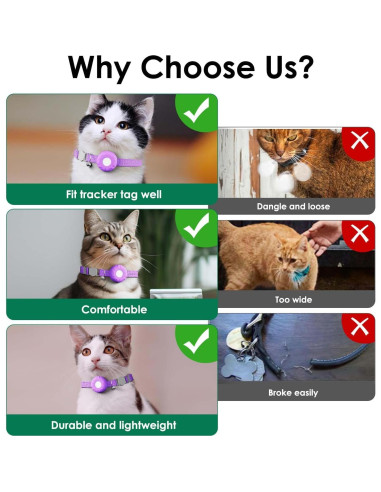 Rastreador GPS para Gatos ZFSJTAG, Ligero y Sin Cuota Mensual