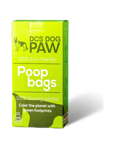 Bolsas para Excremento de Perro DCS DOG PAW 270 Unidades Biodegradables