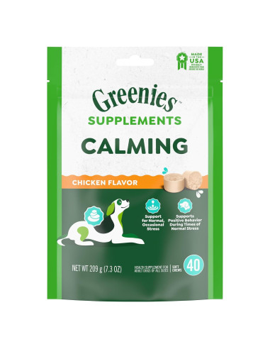 Suplementos Calmantes Greenies para Perros Sabor Pollo 207 g
