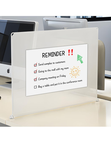 Hojas de Pizarra Blanca Autoadhesivas MVISUAL 5 Paquetes 22.86x30.48cm