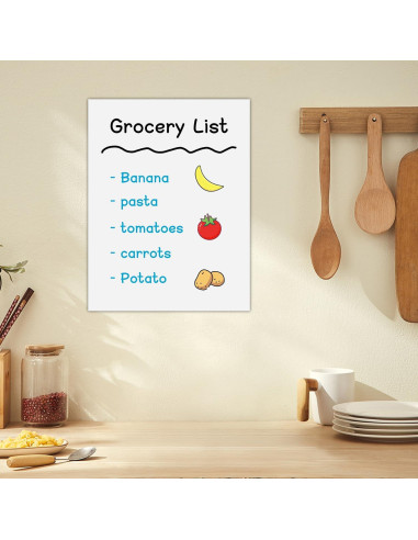 Hojas de Pizarra Blanca Autoadhesivas MVISUAL 5 Paquetes 22.86x30.48cm