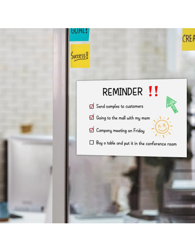 Hojas de Pizarra Blanca Autoadhesivas MVISUAL 5 Paquetes 22.86x30.48cm