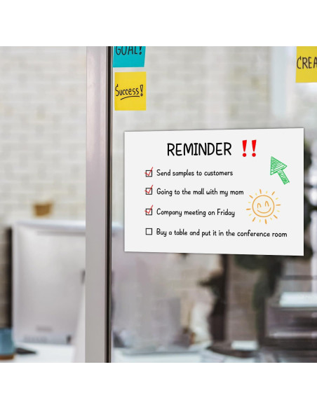 Hojas de Pizarra Blanca Autoadhesivas MVISUAL 5 Paquetes 22.86x30.48cm