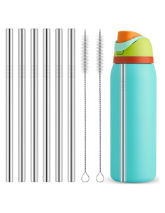 Popotes de Acero Inoxidable Mity Rain 8PCS para Owala 40oz