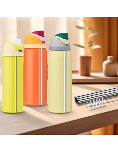 Popotes de Acero Inoxidable Mity Rain 8PCS para Owala 40oz