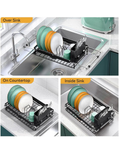 Escurridor de Platos Expandible TOOLF Compacto 53 cm Antideslizante 2
