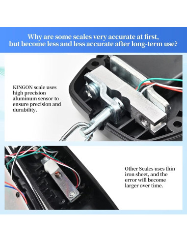 Báscula de Equipaje Digital KINGON F0C 50kg Recargable