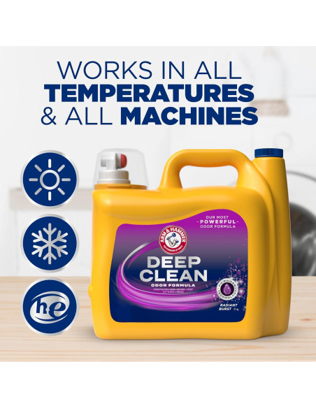 Detergente Líquido para Ropa ARM & HAMMER 4.4L Eliminador de Olores