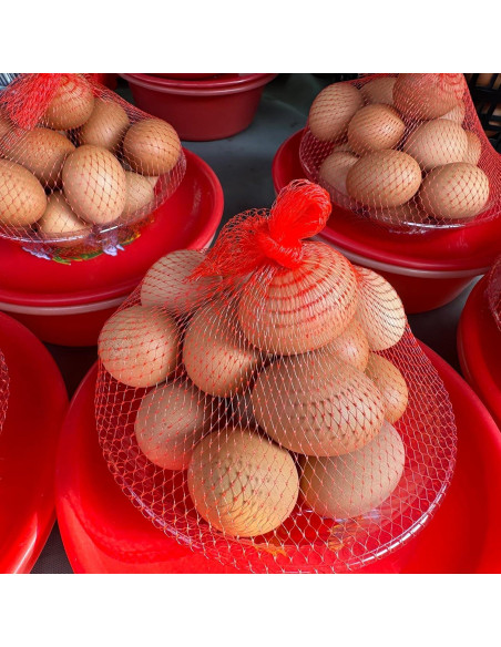 100 Bolsas de Malla Reutilizables uxcell 30 cm Amarillo/Verde