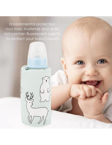 Calentador de Botellas USB Hilitand Oso para Bebés 40C