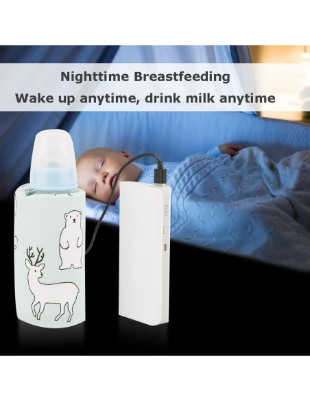 Calentador de Botellas USB Hilitand Oso para Bebés 40C