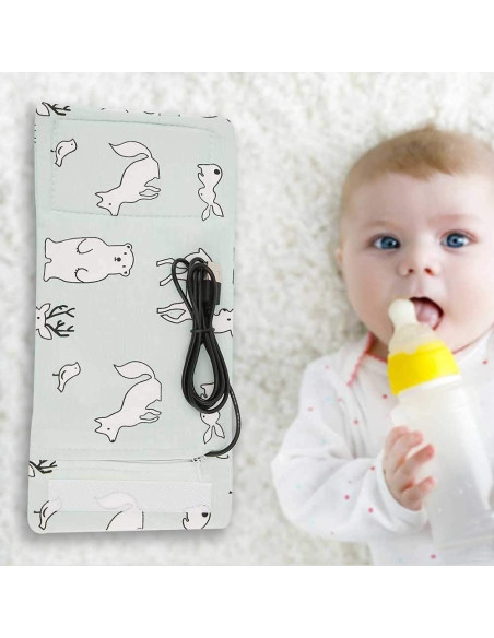 Calentador de Botellas USB Hilitand Oso para Bebés 40C