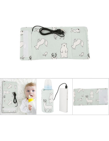 Calentador de Botellas USB Hilitand Oso para Bebés 40C