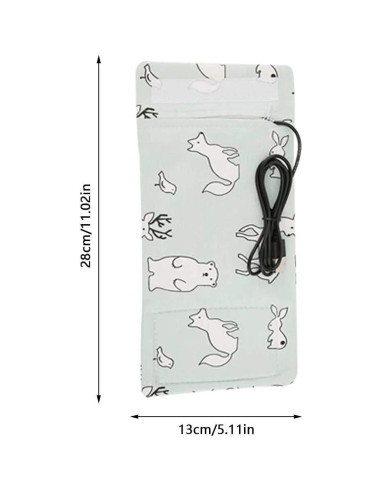 Calentador de Botellas USB Hilitand Oso para Bebés 40C