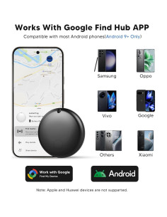 Etiqueta de rastreo Bluetooth ZZIGEMH para Android - Paquete de 4 2