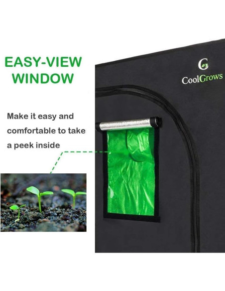 Carpa de Cultivo Hidropónica CoolGrows 121.92x60.96x152.4cm