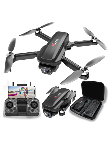 Dron Cuadricóptero RC APHDTMF E58 4K Plegable con Cámara HD