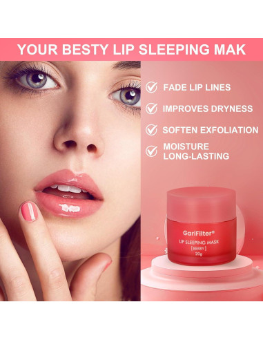 Mascarilla Labial Nocturna Garifilter - Hidratación Intensiva 20g