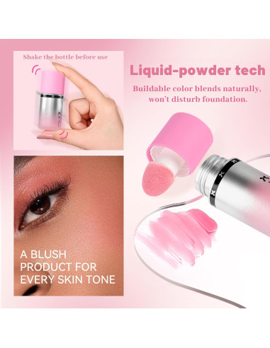 Tinte de Mejillas Líquido Crema YiGuMy Polvo de Leche 31.8g