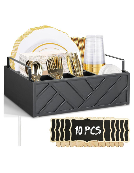 Dispensador de Platos de Papel Unistyle con 10 Carteles Pizarra