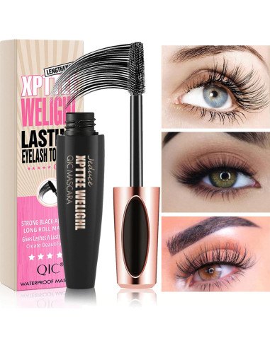 Máscara de Pestañas de Fibra de Seda 4D Alisesun - Paquete de 4