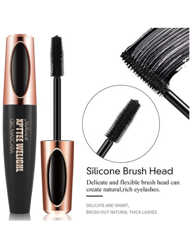 Máscara de Pestañas de Fibra de Seda 4D Alisesun - Paquete de 4