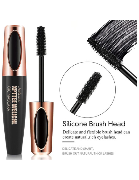 Máscara de Pestañas de Fibra de Seda 4D Alisesun - Paquete de 4