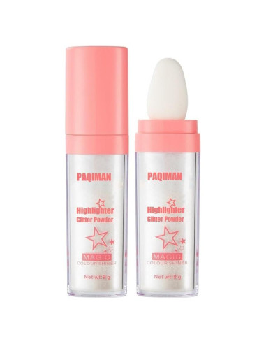 Polvo Iluminador Maquillaje PAQIMAN 40g Rayo de Luna Blanca