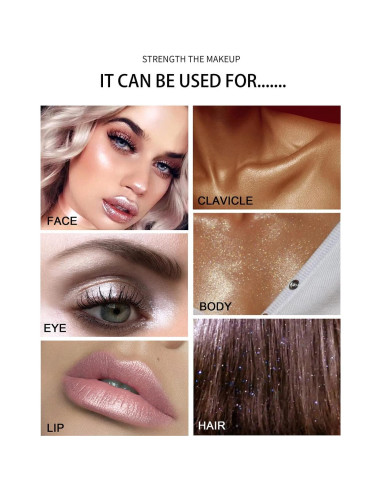 Polvo Iluminador Maquillaje PAQIMAN 40g Rayo de Luna Blanca