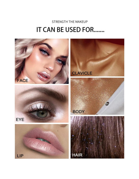 Polvo Iluminador Maquillaje PAQIMAN 40g Rayo de Luna Blanca