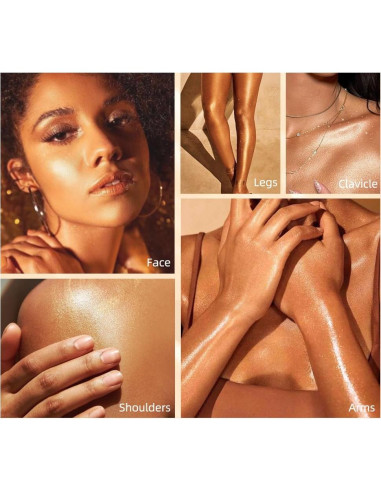 Polvo Iluminador Maquillaje PAQIMAN 40g Rayo de Luna Blanca