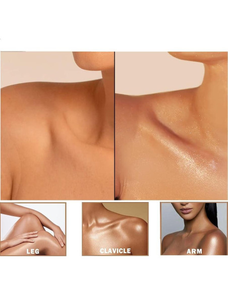 Polvo Iluminador Maquillaje PAQIMAN 40g Rayo de Luna Blanca