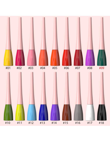 Delineador de Ojos Líquido Verde Oscuro evpct 1Pcs Impermeable