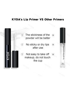 Kit de Labios Brillantes KYDA 3 Colores Polvo Metálico 2