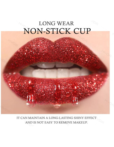 Kit de Labios Brillantes KYDA 3 Colores Polvo Metálico